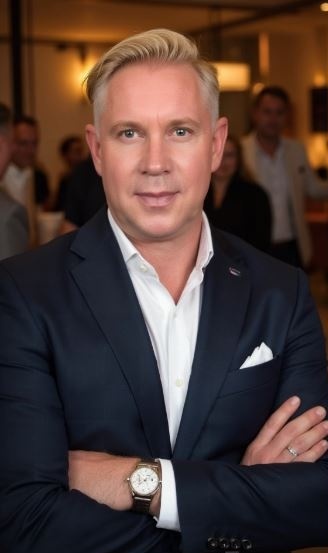 André Sommer, Gründer von vertriebsding24, im Business-Setting